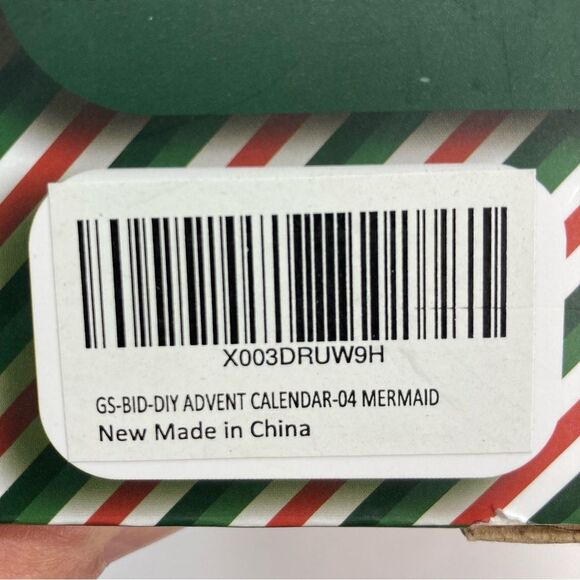 Christmas Advent Calendar Ages 3+ DIY Create a Mermaid Scene in a Globe. - Picture 5 of 11